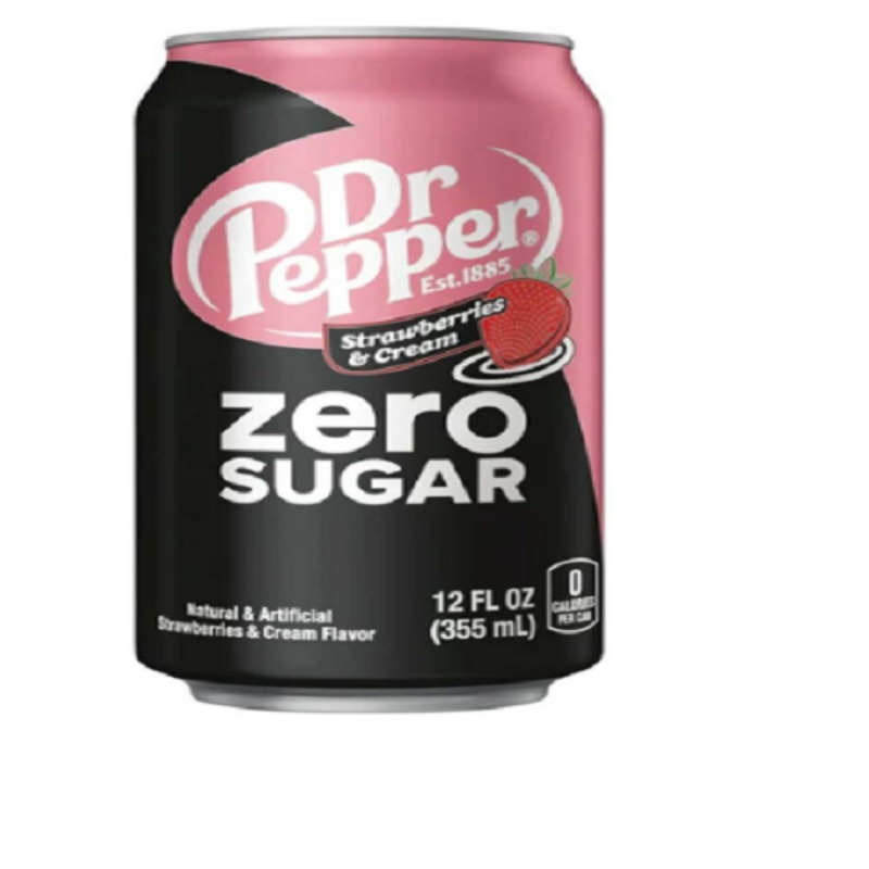 Dr Pepper Strawberries and Cream Zero Sugar