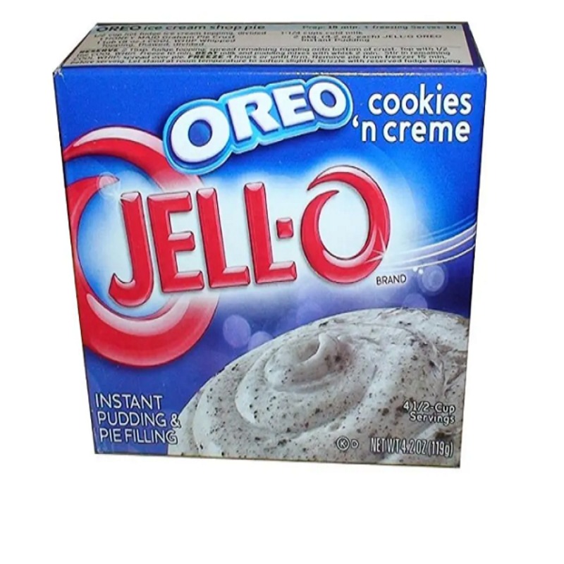 Jello Cookies 'n Cream façon Oreo