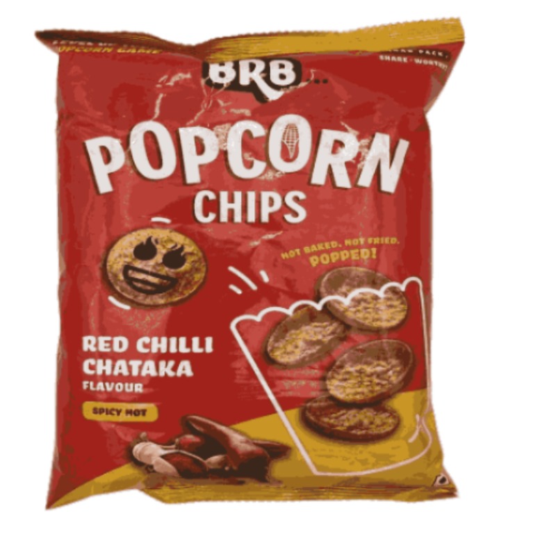BRB Popcorn Chips (Saveur Red Chilli Chataka) – 48g