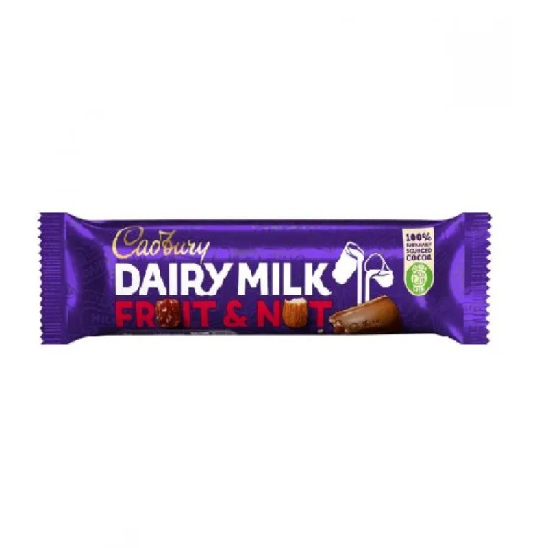 CADBURY DAIRY MILK FRUIT & NUT CHOCOLATE BAR – 49g