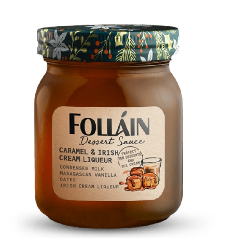 Folláin Sauce Dessert à base de Crème de Whiskey Irlandais 360 g