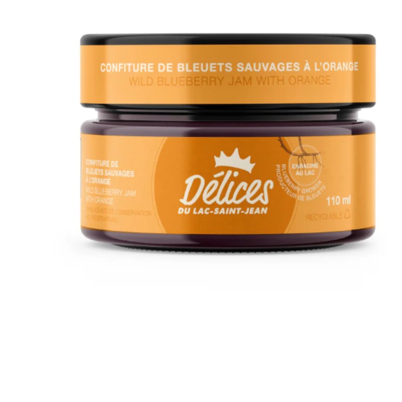 Confiture de Bleuets Sauvages et Orange – Délices du Lac Saint-Jean